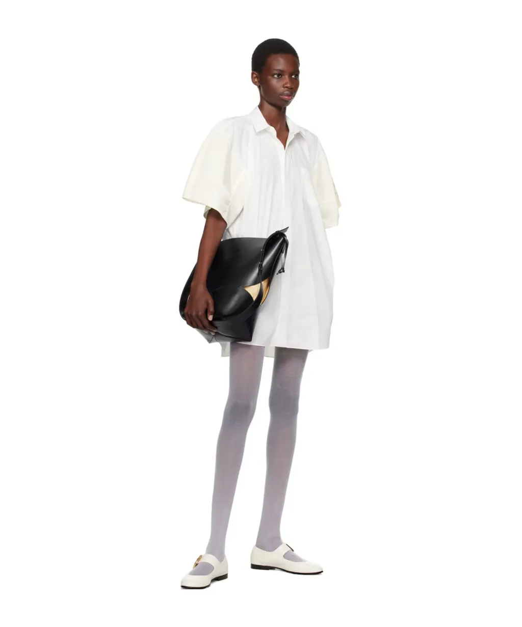 Lapel Short-Sleeved Dress