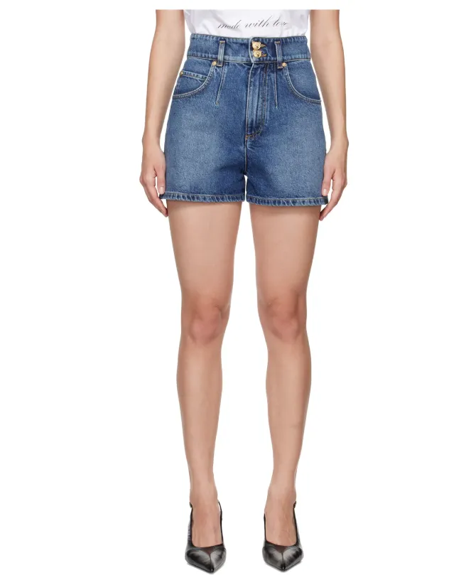Belt Loop Denim Shorts