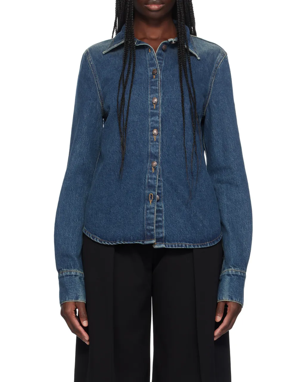 Buckle Denim Shirt