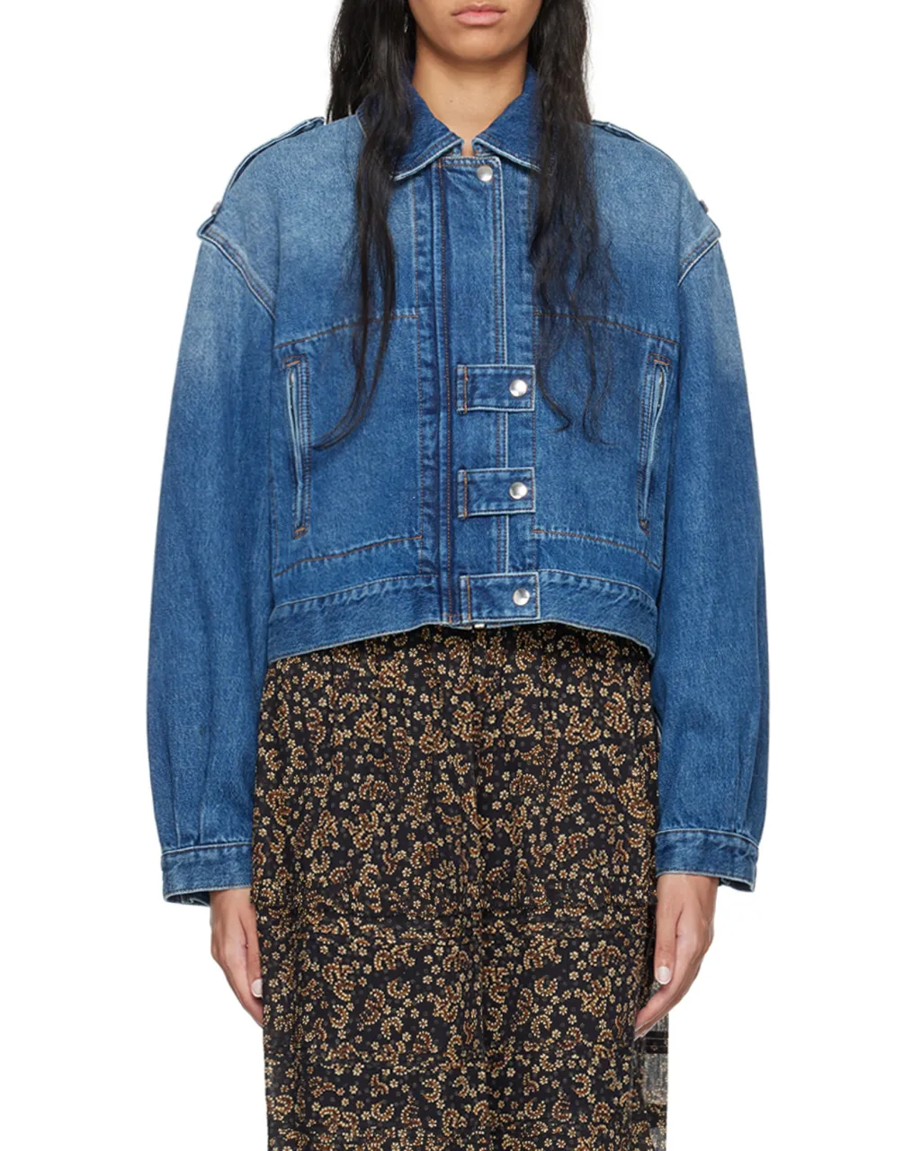 Isabel Marant ÉToile Julie Cropped Denim Jacket