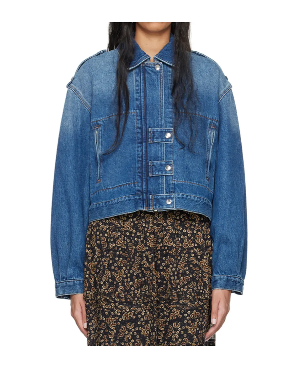 Isabel Marant ÉToile Julie Cropped Denim Jacket
