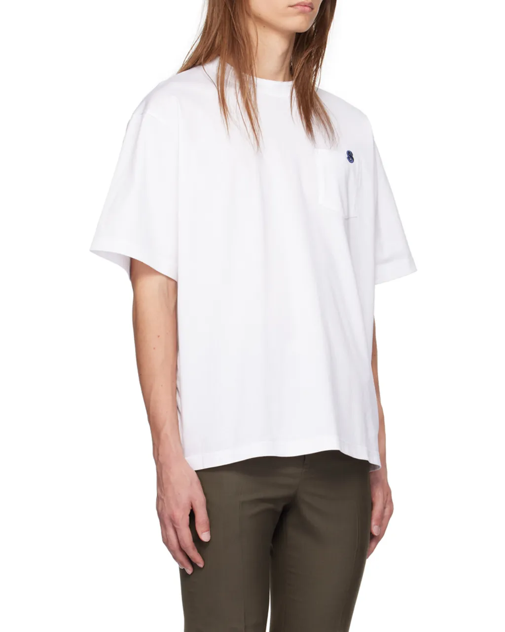 Sacai Logo Embroidered Crewneck T-Shirt