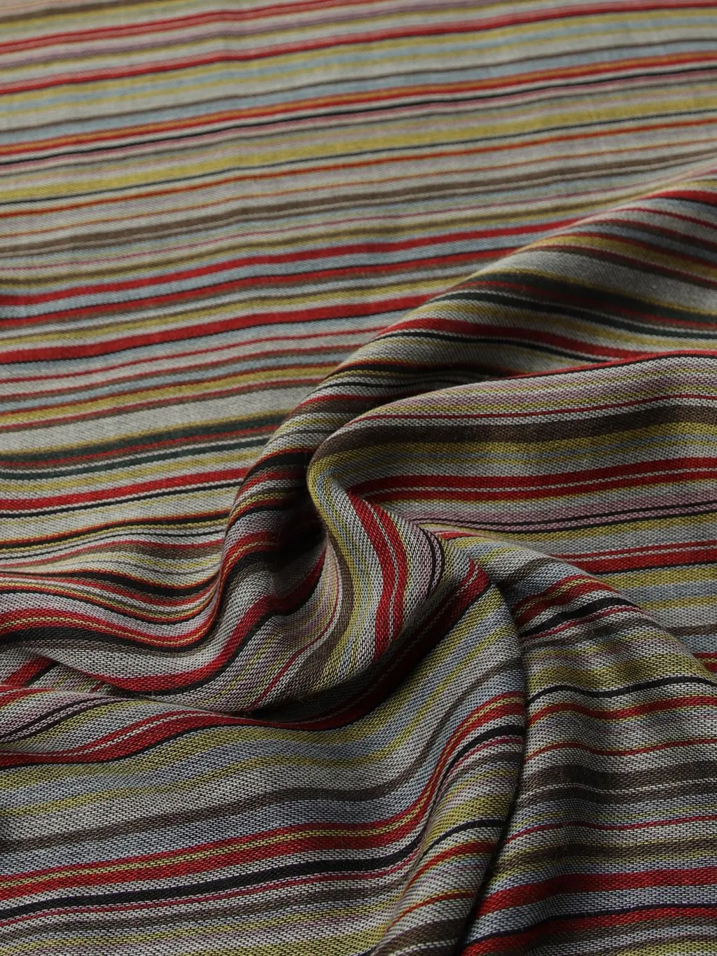 Signature Stripe Wool And Silk Scarf