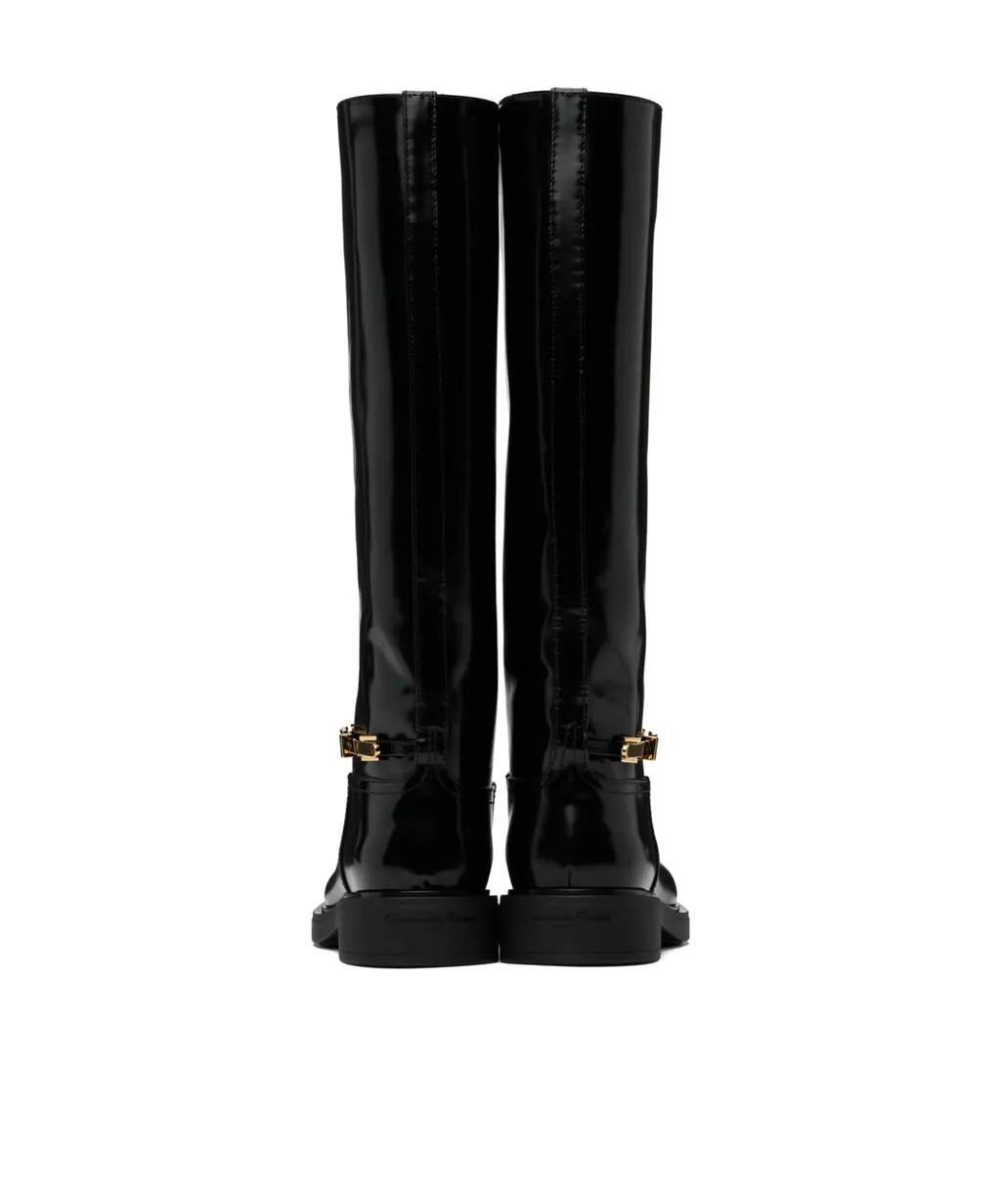 Martine Pin-Button Short Boots