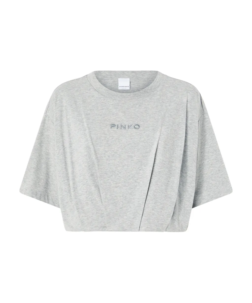 Pinko Cropped Jersey T-Shirt