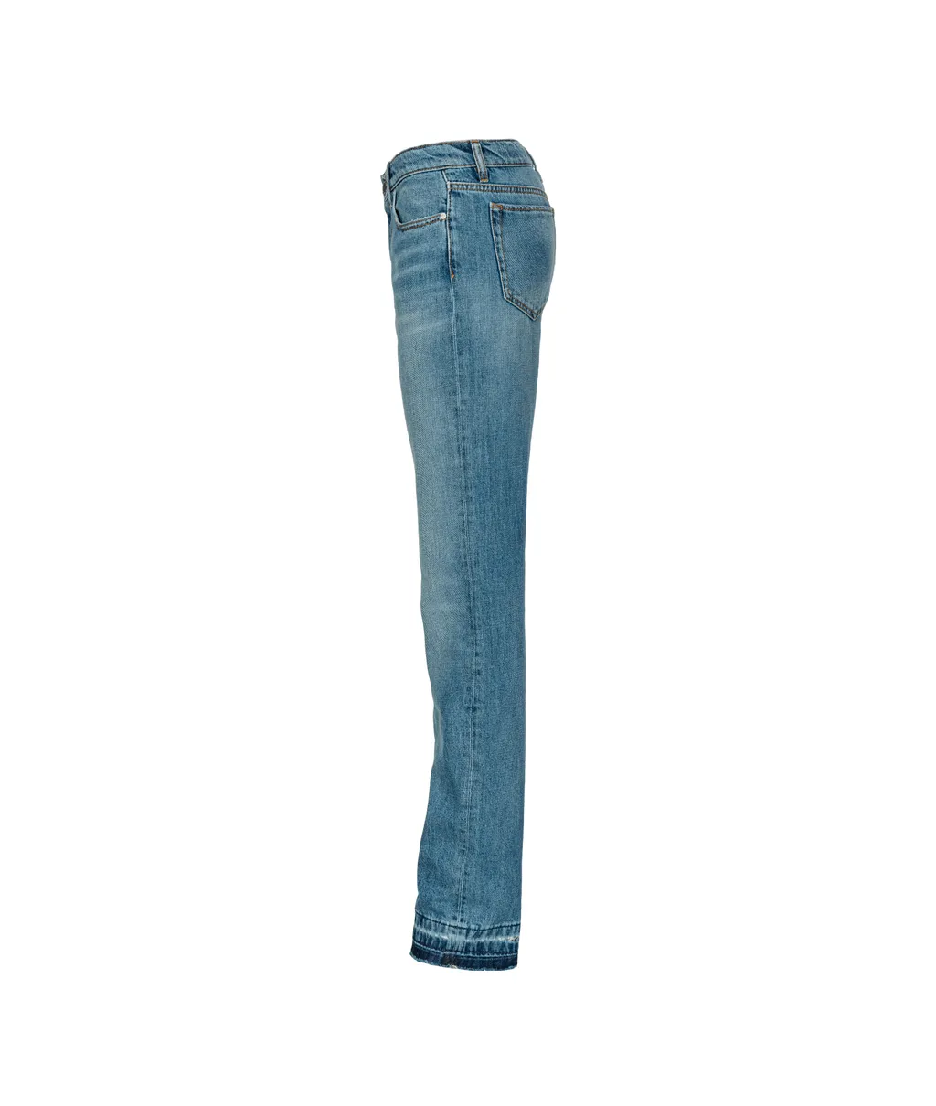 Pinko Classic Vintage Wash Straight Fit Jeans