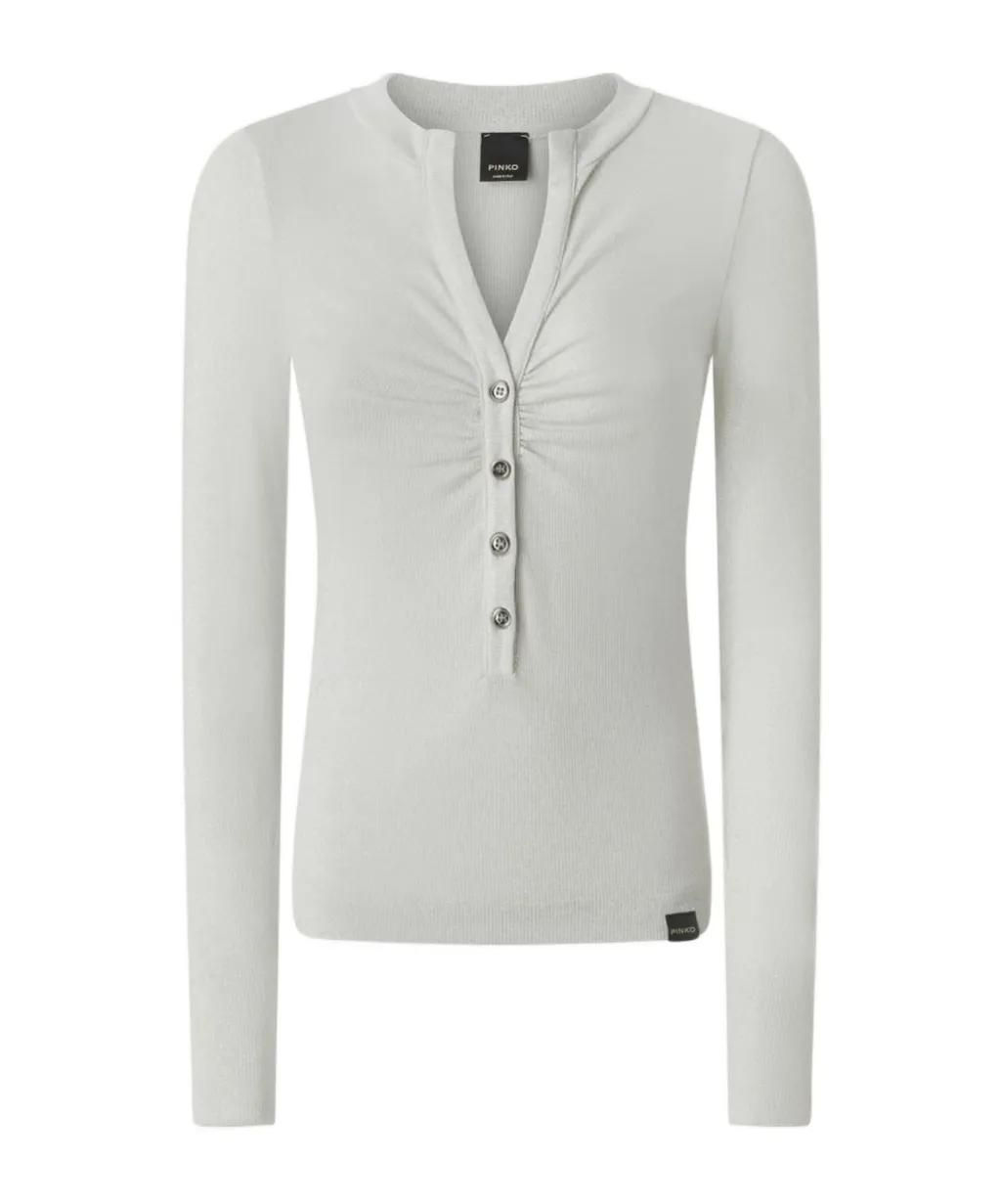 Pinko Gathered Detailed Knitted Top
