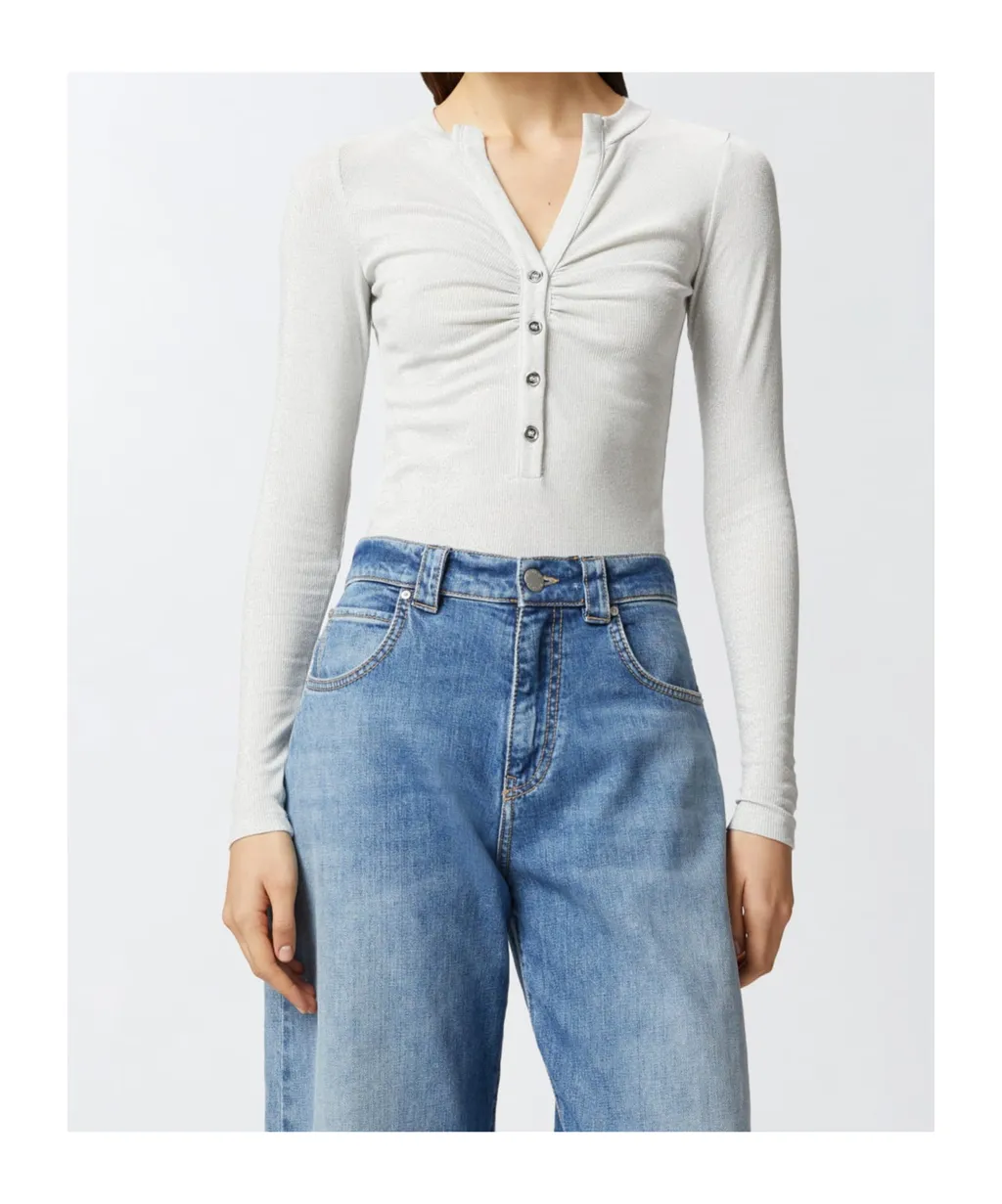 Pinko Gathered Detailed Knitted Top