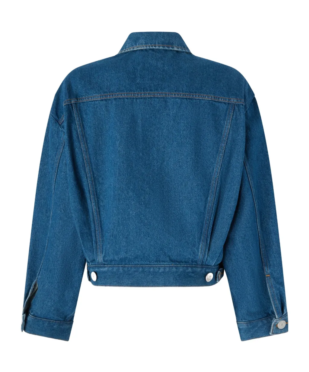 Horse-Print Denim Jacket