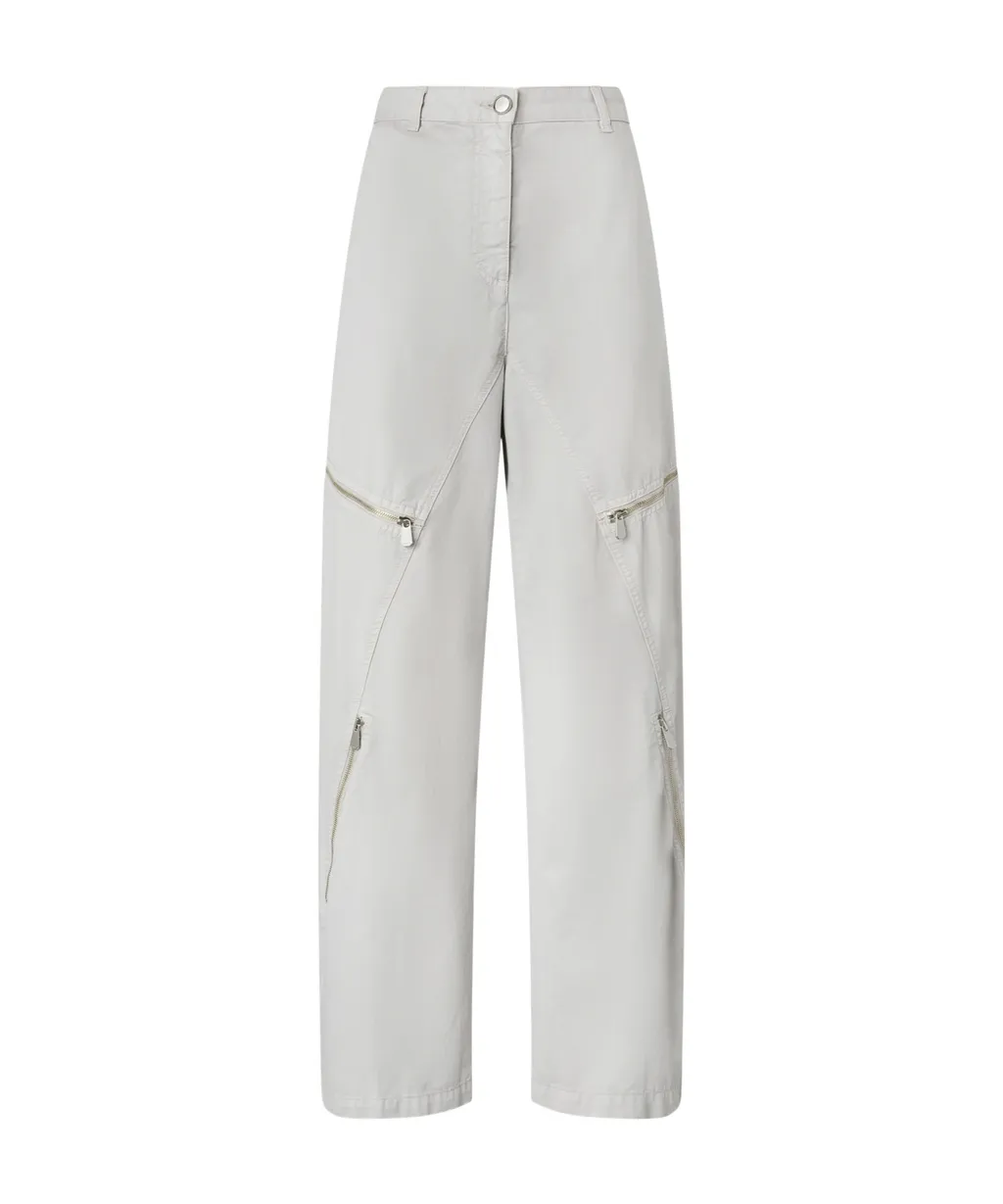 Pinko Zip-Detailed Wide-Leg Trousers