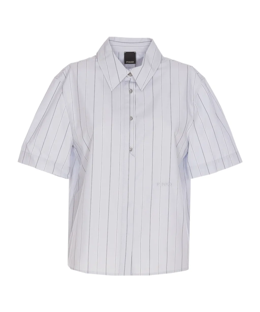 Pinko Striped Short-Sleeved Shirt