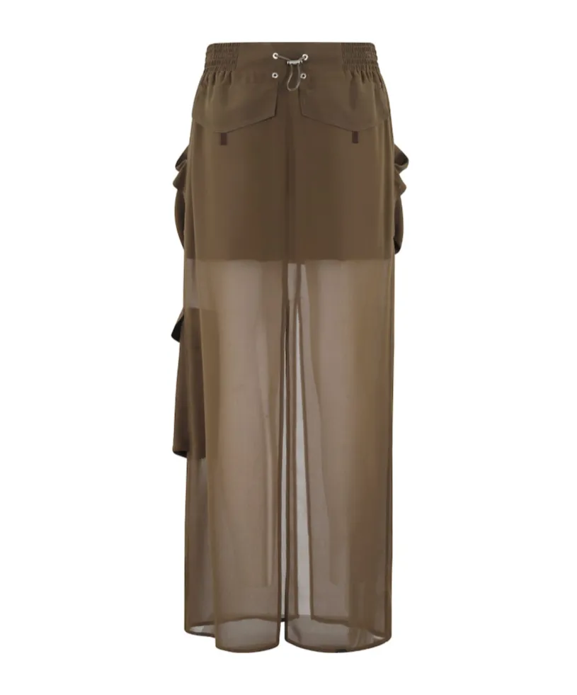 Skirt In Georgette Invece No