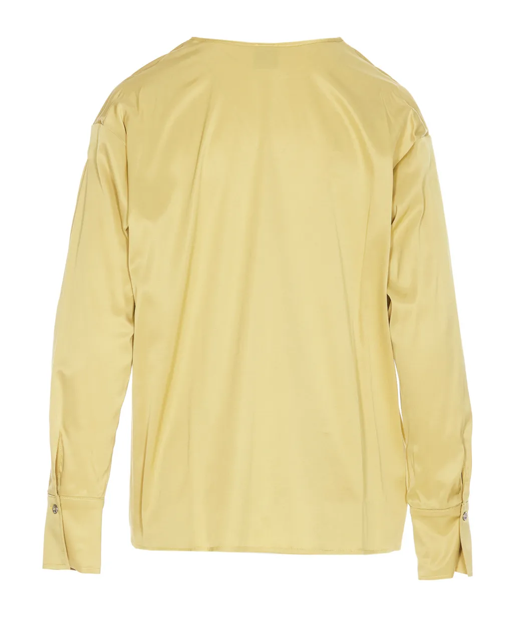Pinko V-Neck Long-Sleeved Top