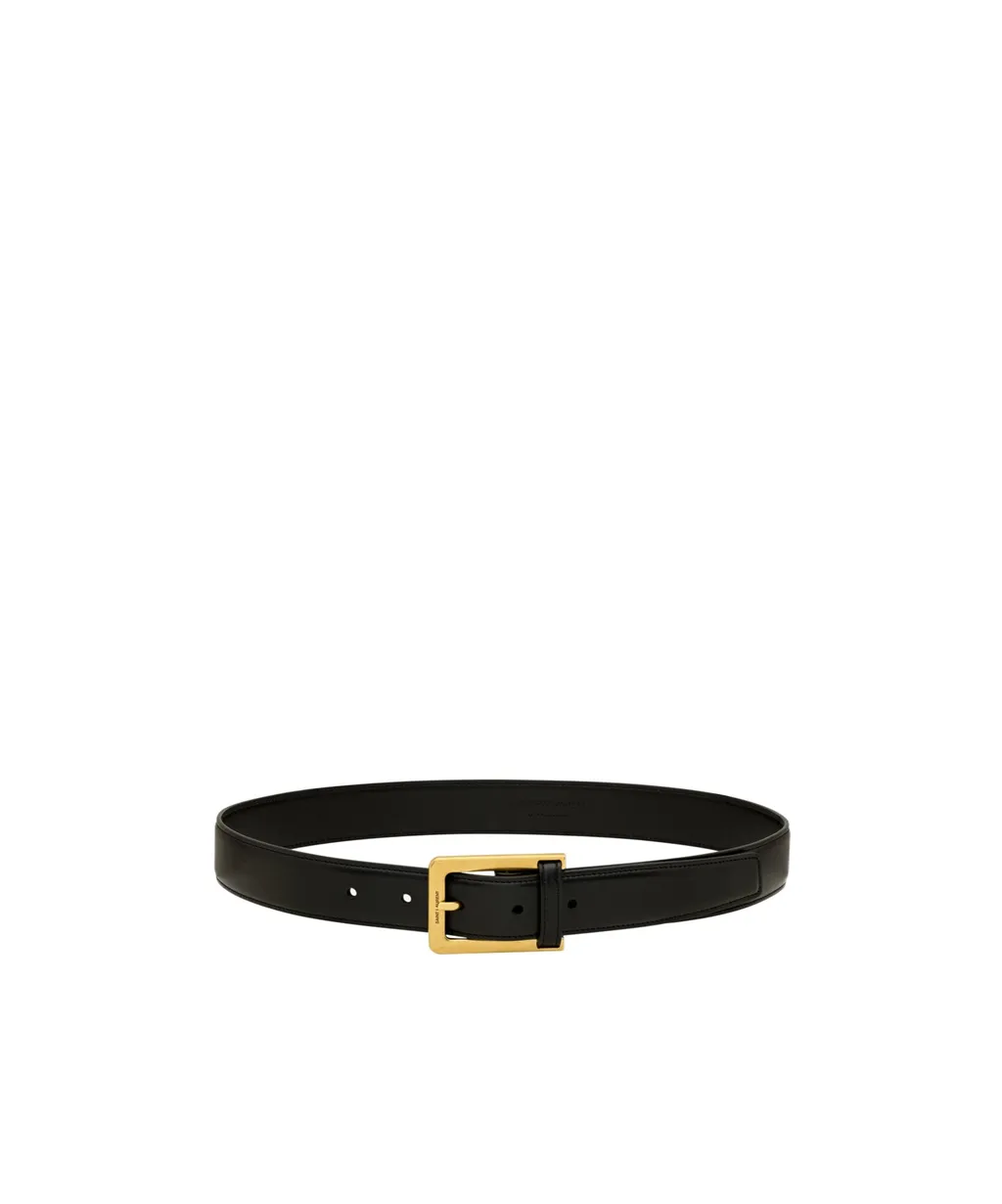Leather-Loop Belt In Leather