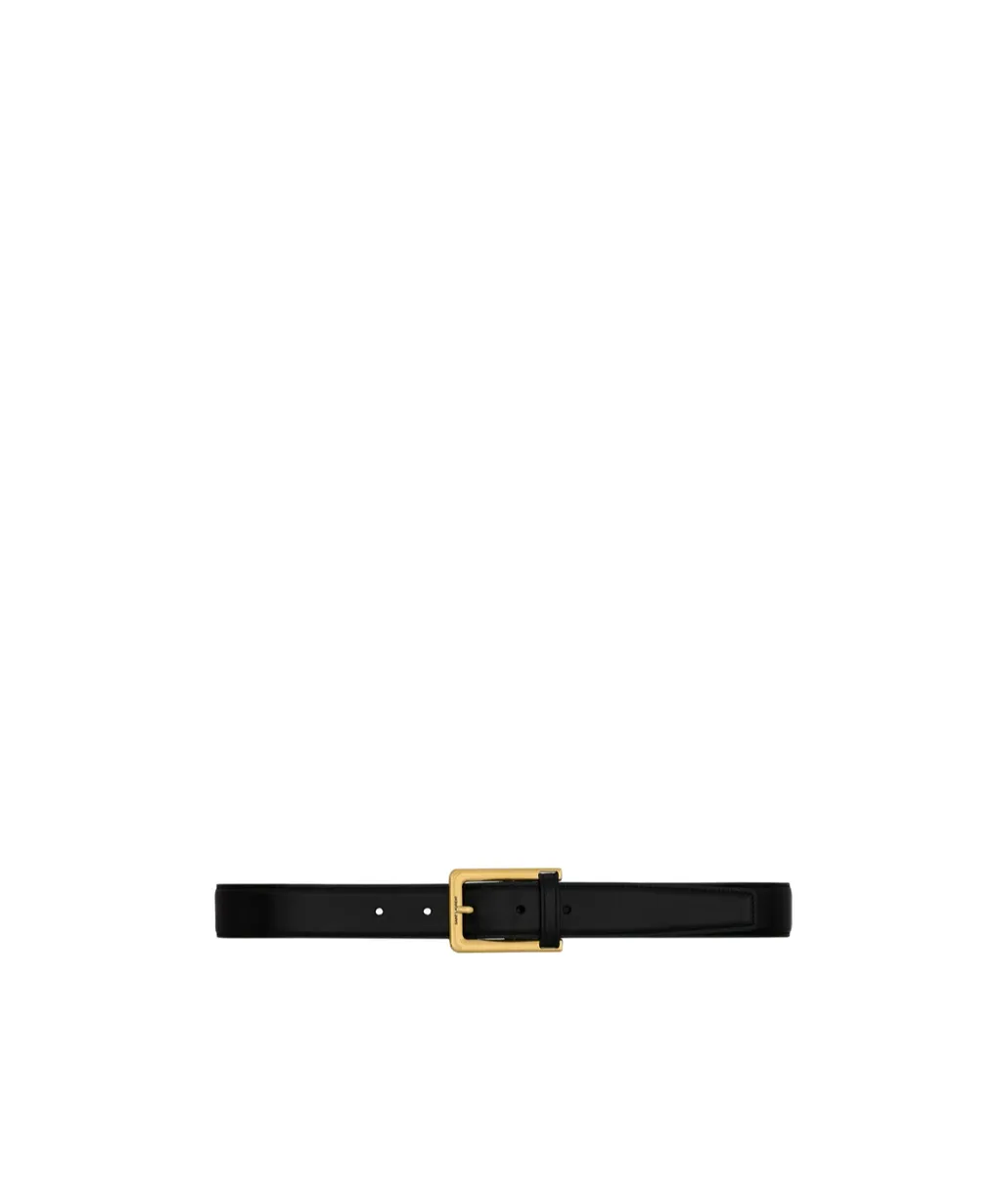 Leather-Loop Belt In Leather