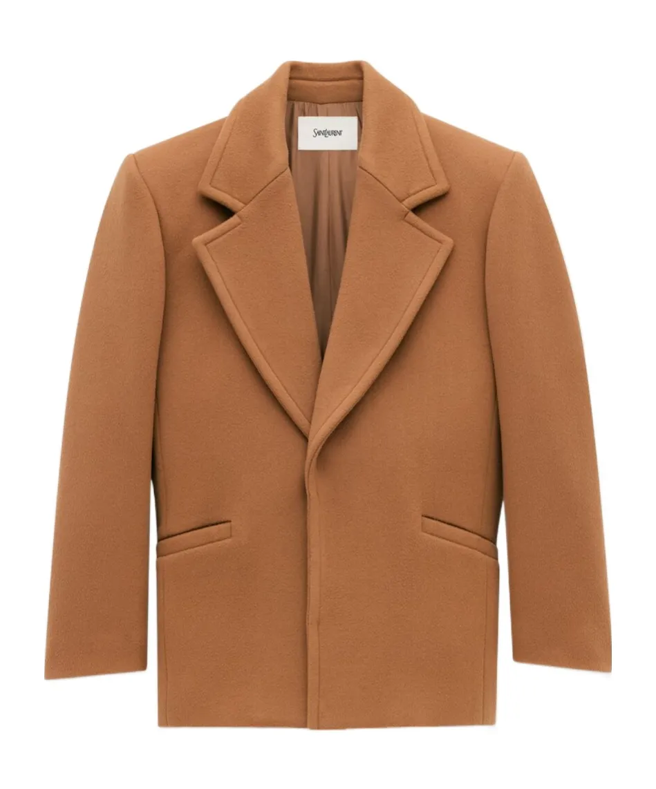 Saint Laurent Single-Breasted Coat