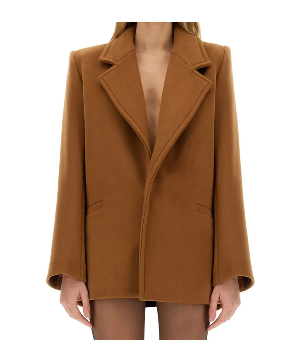 Saint Laurent Single-Breasted Coat