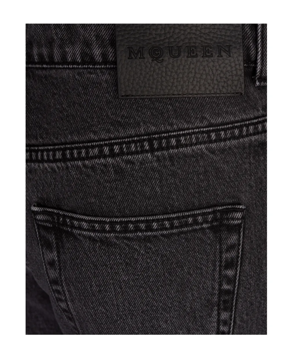 Alexander Mcqueen Flared Cropped Jeans