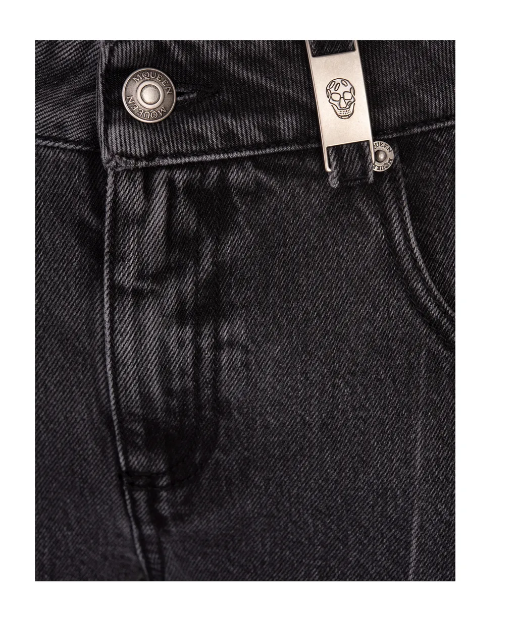 Alexander Mcqueen Flared Cropped Jeans