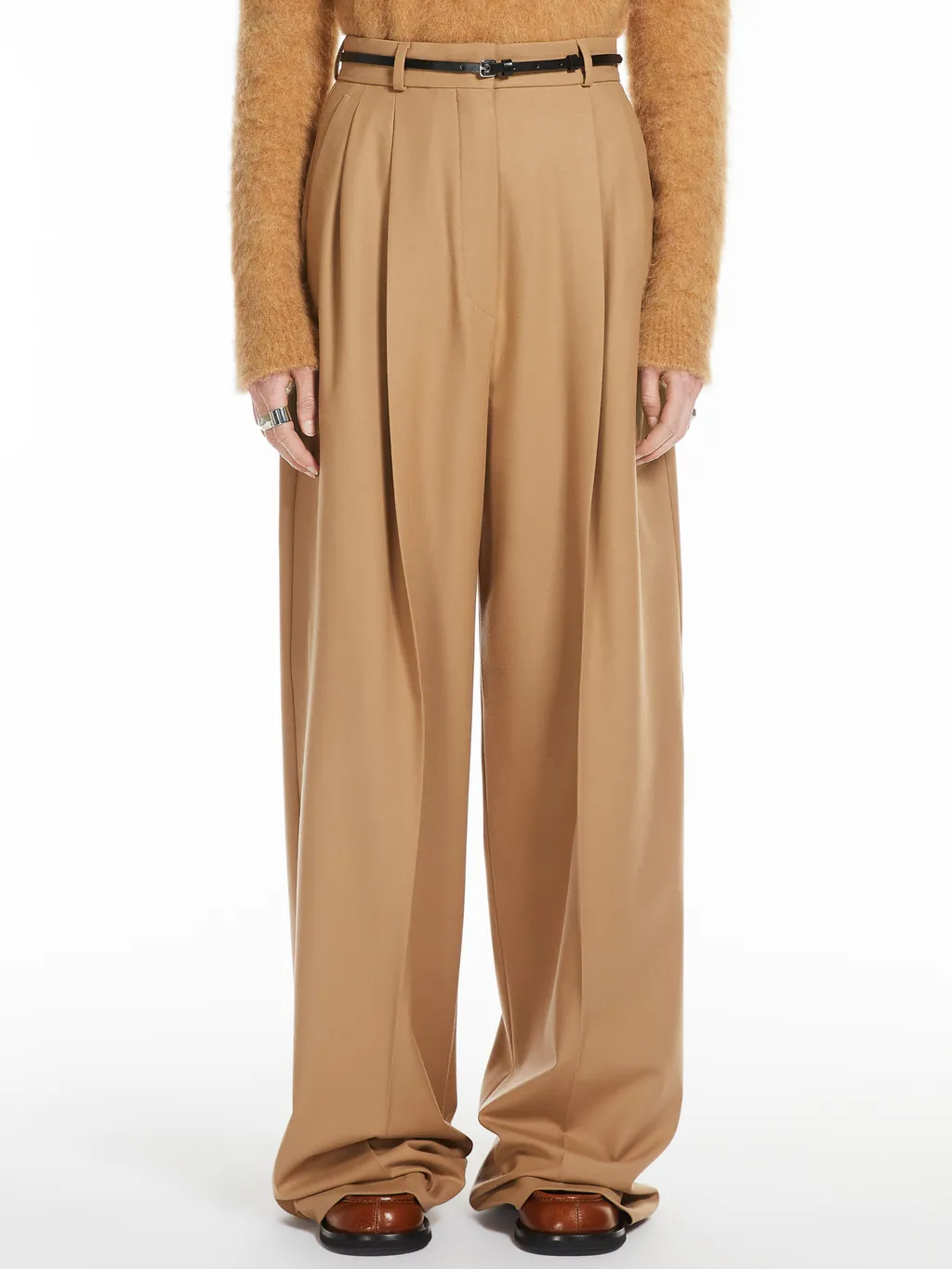 Sportmax Belted Straight Leg Trousers