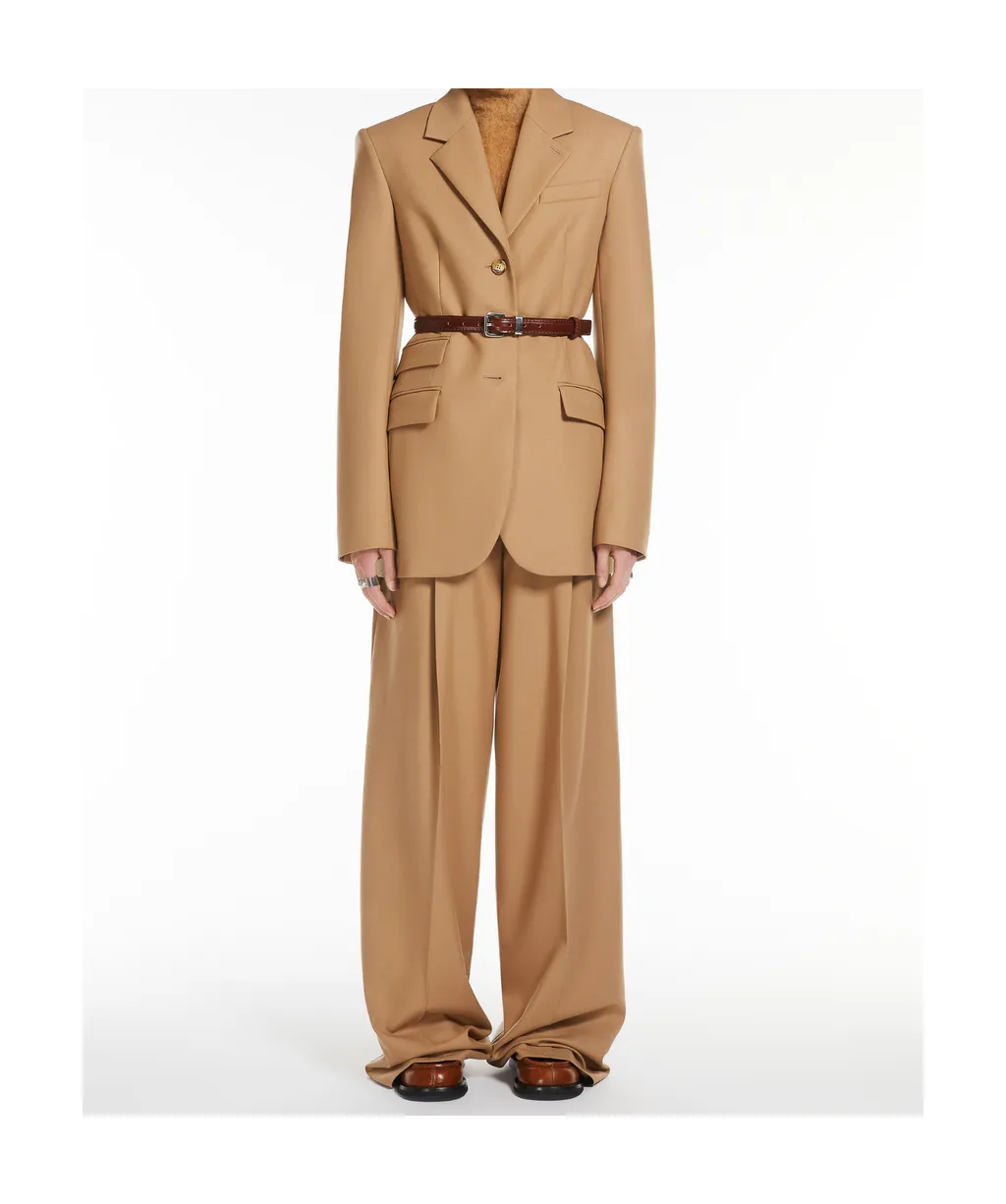 Sportmax Belted Straight Leg Trousers