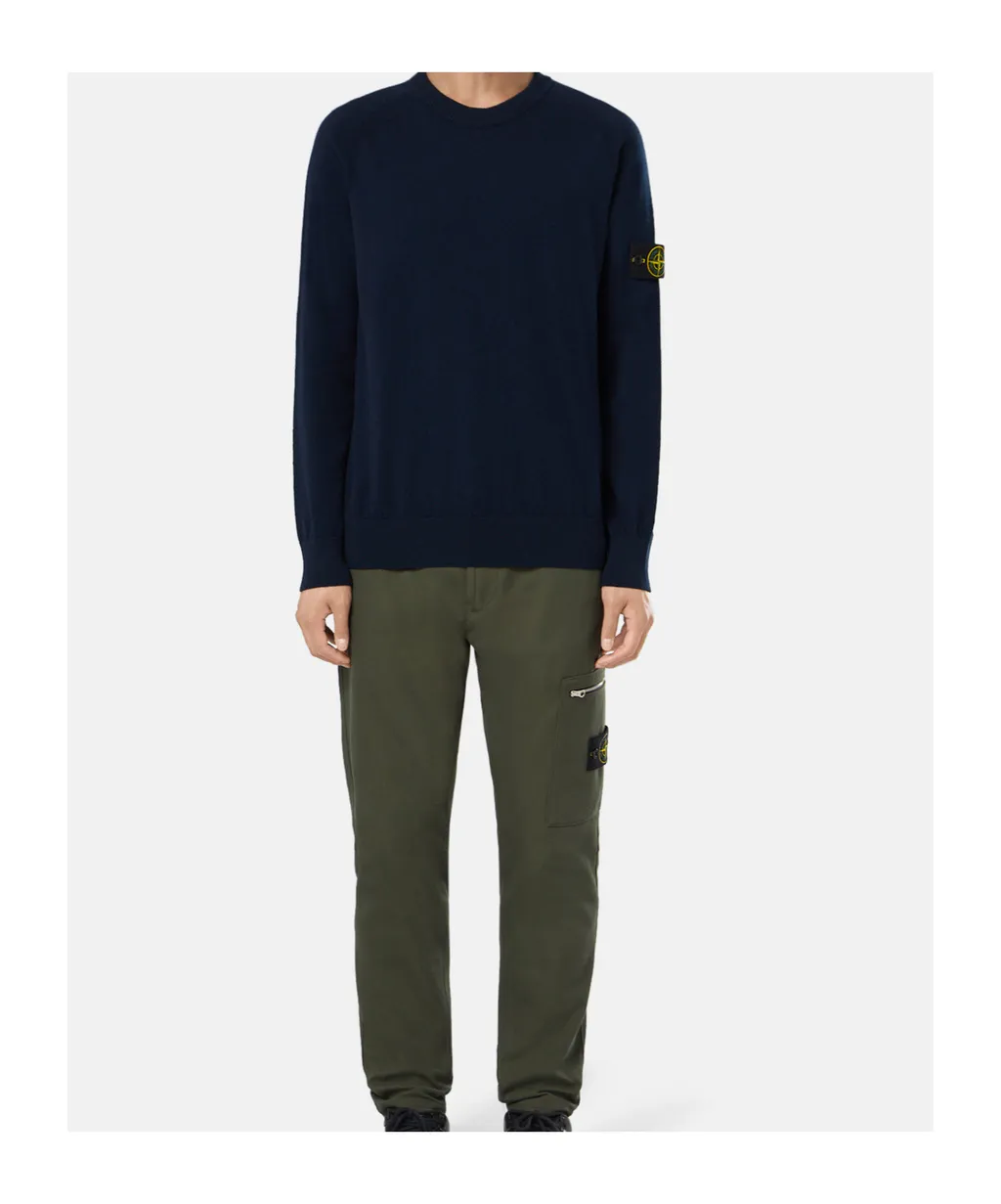 Stone Island Logo Patch Crewneck Sweater