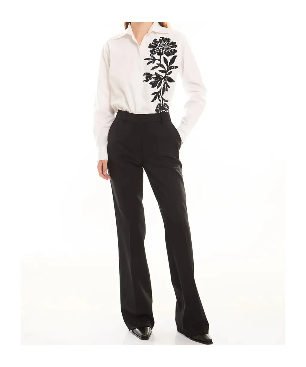 Horn Wool Casual Pants