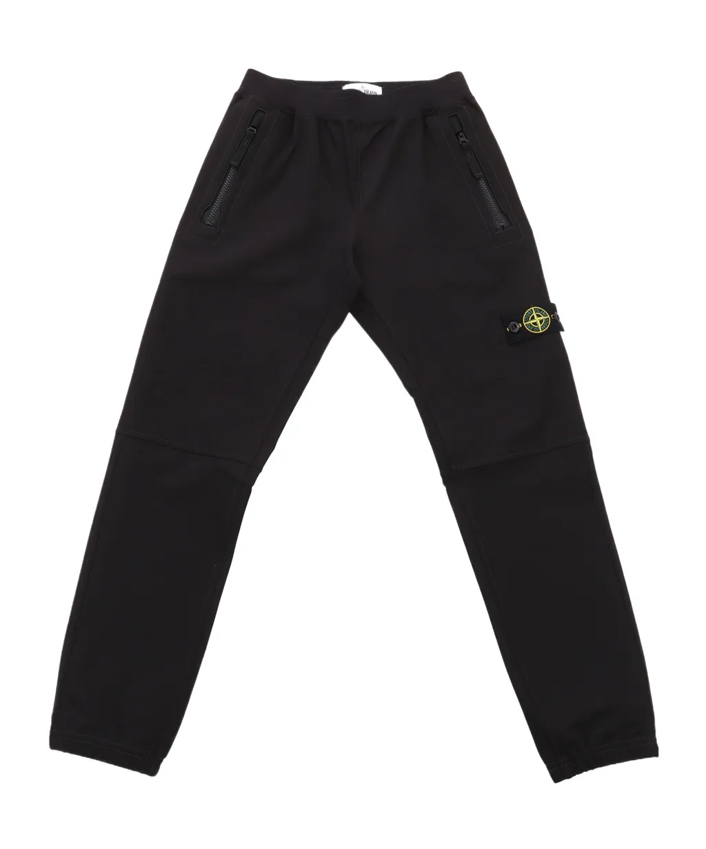 Stone Island Junior Compass-Badge Tapered Leg Trousers