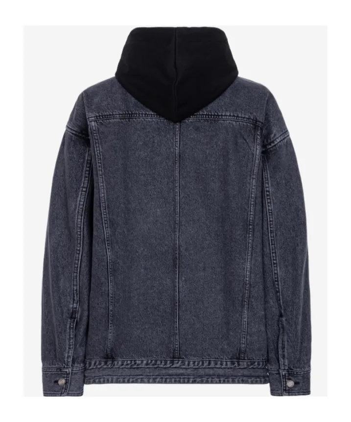 Long-Sleeved Denim Coat