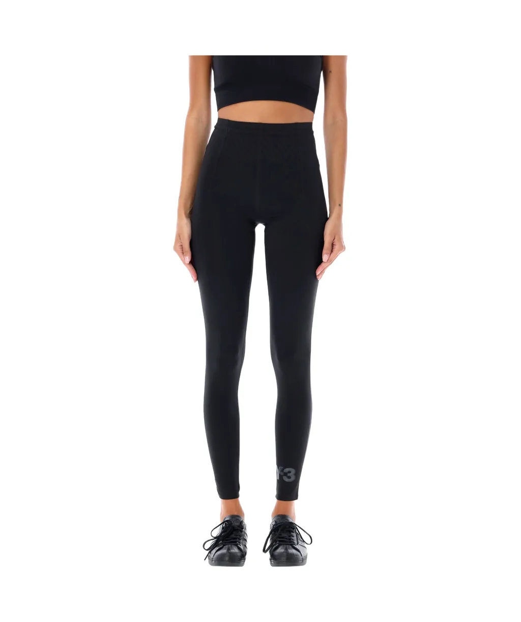 Y-3 Logo Printed Leggings