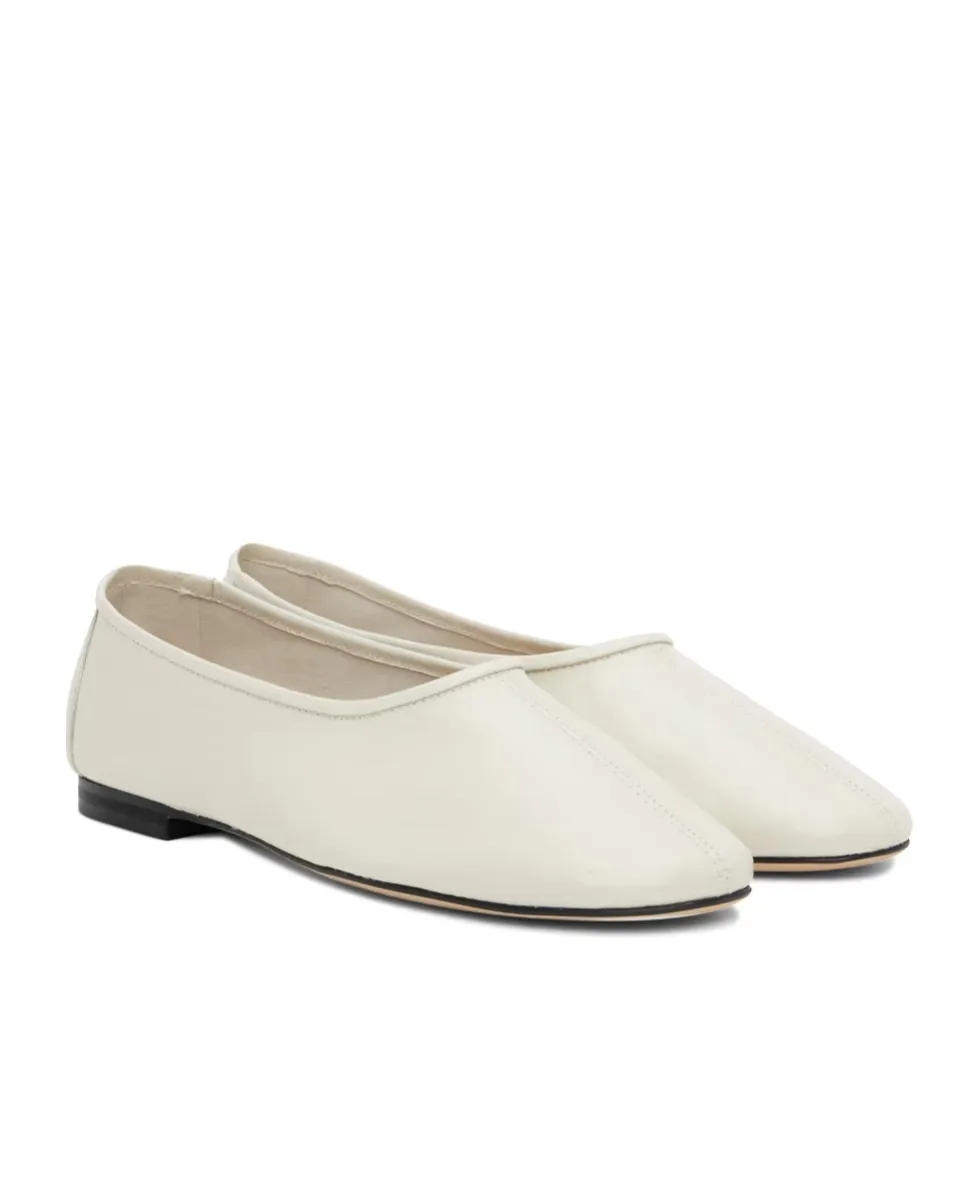 Prudence Creased Round Head Ballet Shoes