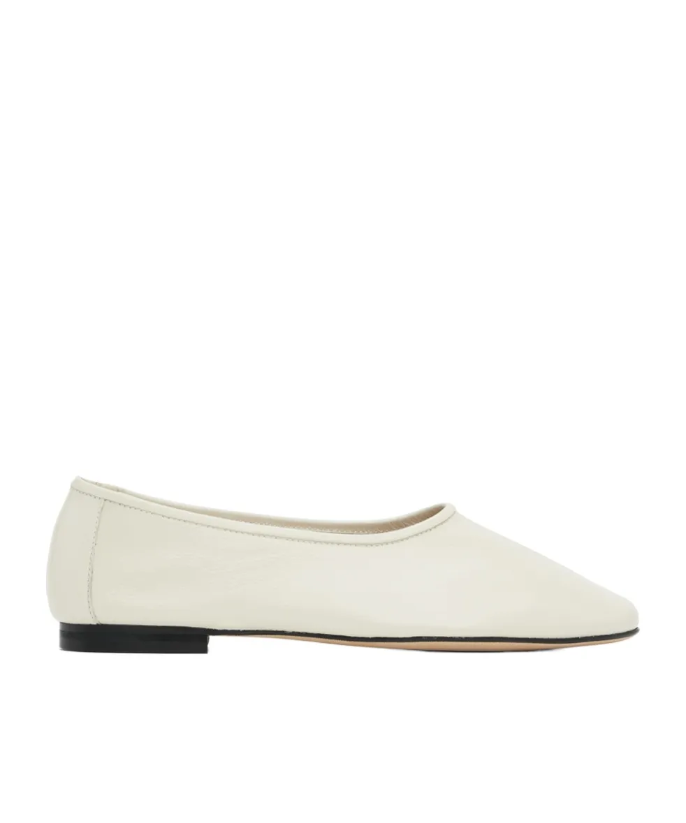 Prudence Creased Round Head Ballet Shoes