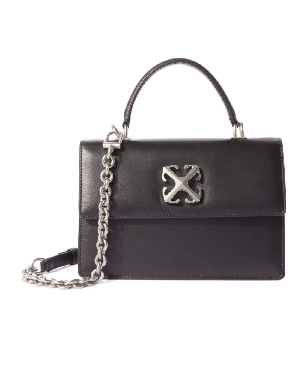 Off-White Jitney 1.4 Logo Plaque Tote Bag