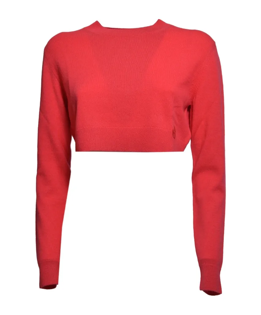 Patou Cropped Knit Sweater
