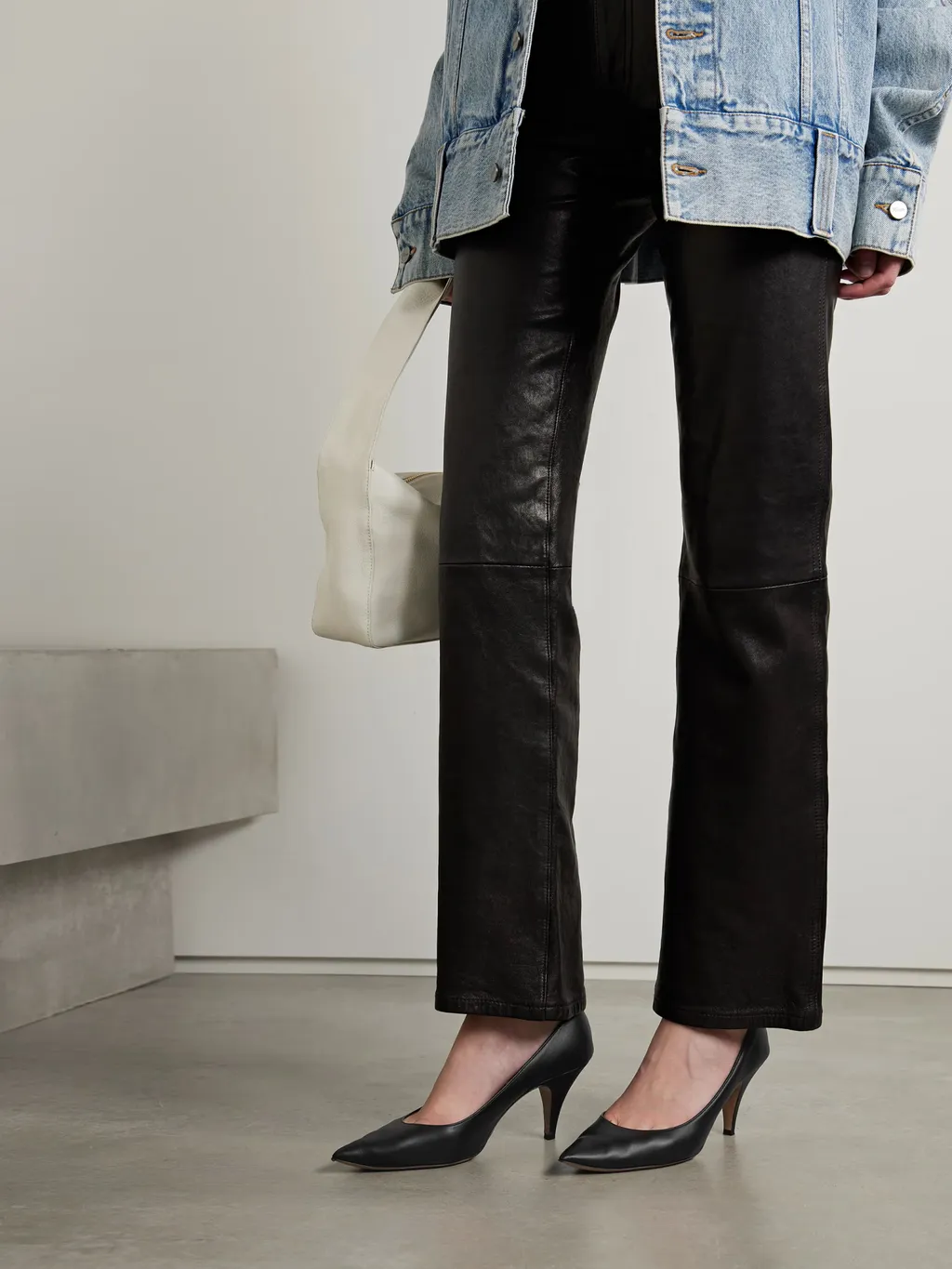 The River 75Mm Leather Pumps