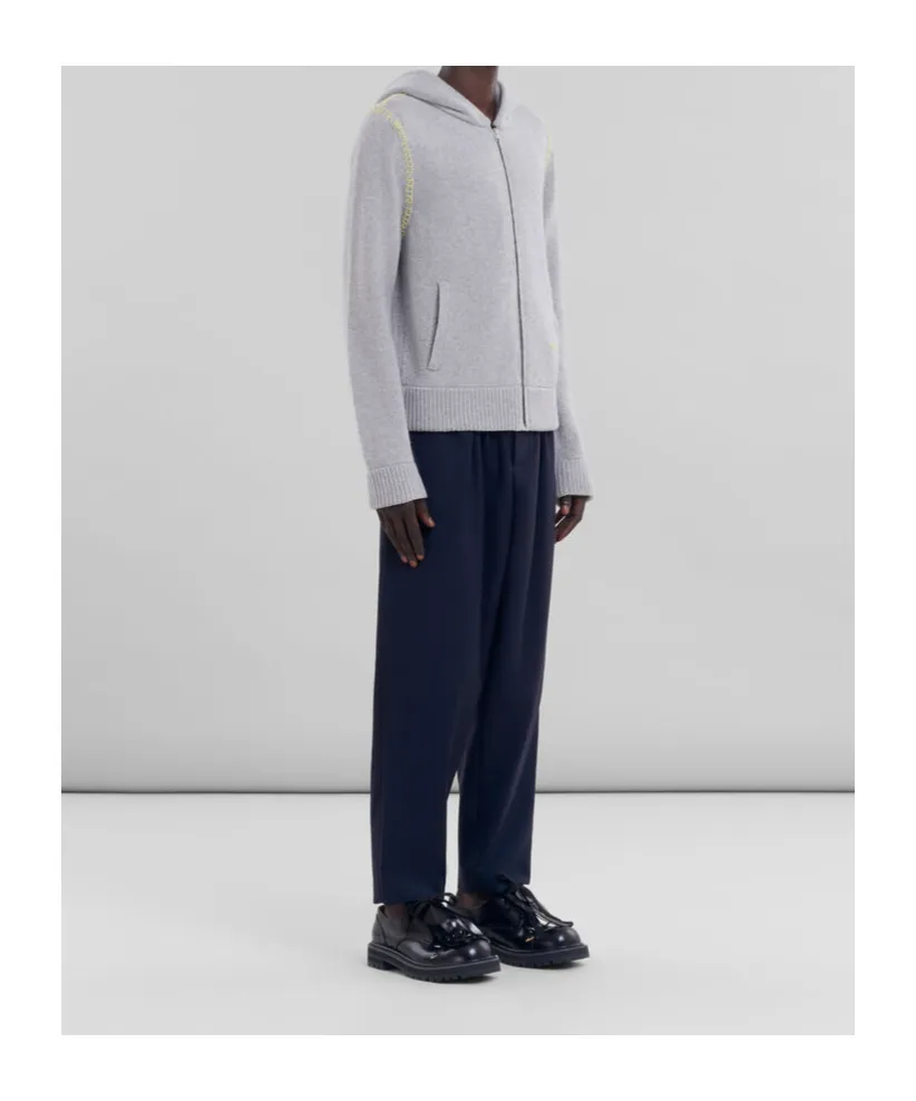 Marni Logo Embroidered Zipped Cardigan