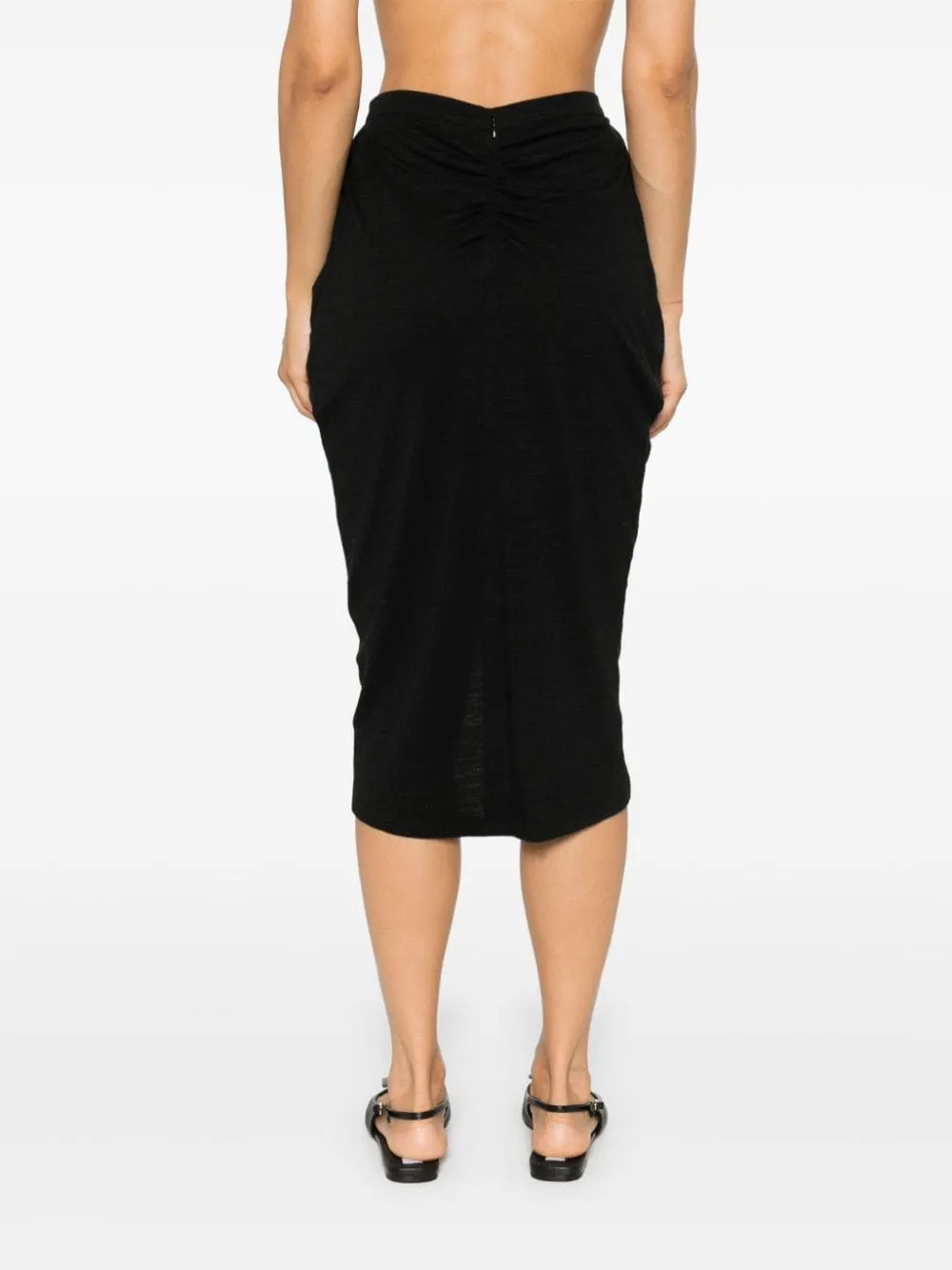 Isabel Marant ÉToile Ilis Ruched Midi Skirt