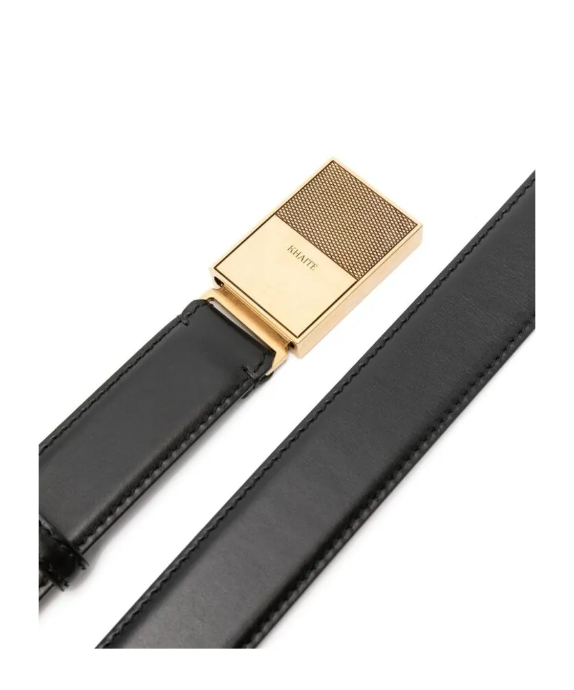 Khaite Logo-Engraved Buckle Belt