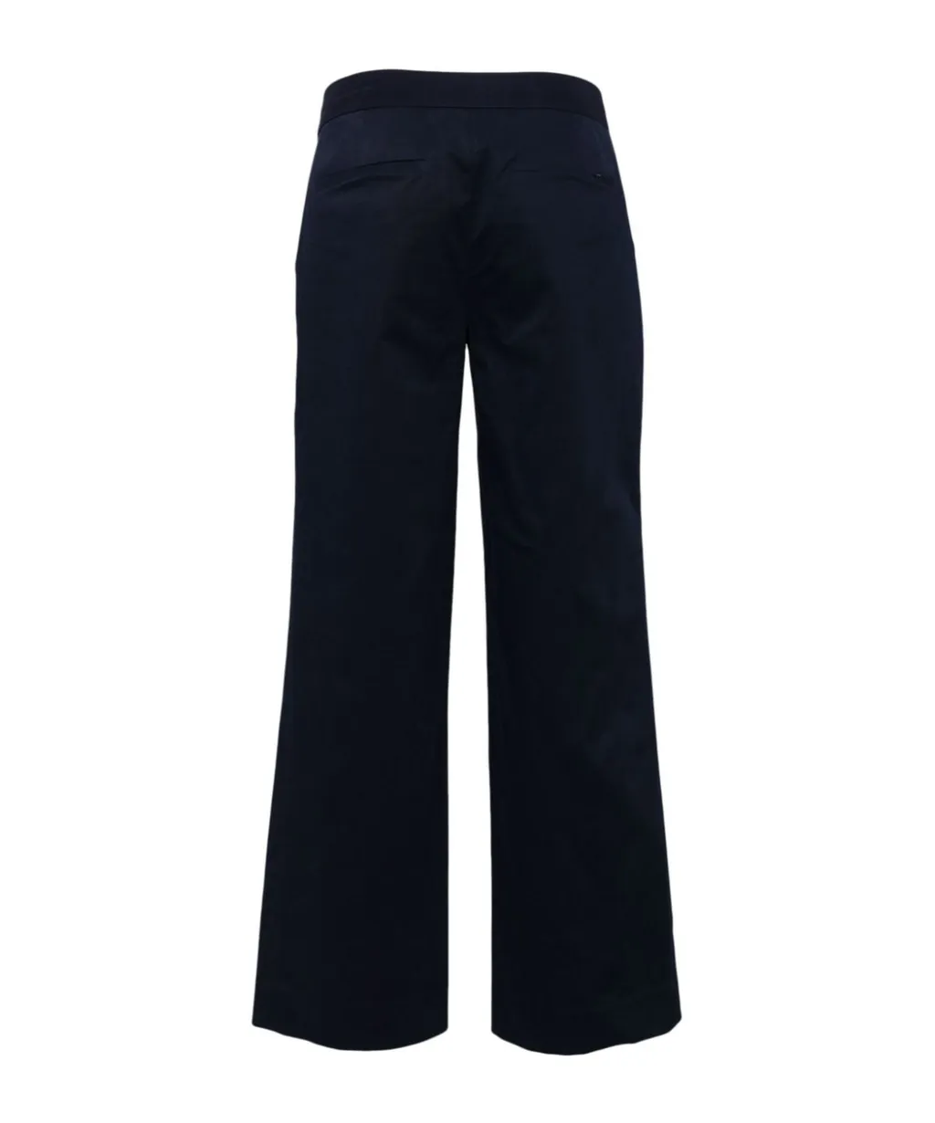 Hidden Button Casual Pants