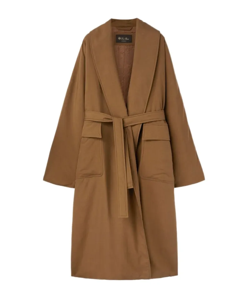 Loro Piana Dwight Long-Sleeved Belted Coat
