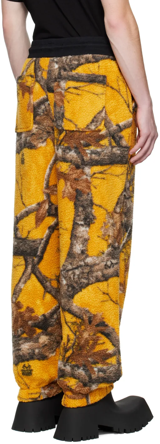 Graphic-Print Fleece Track Pants
