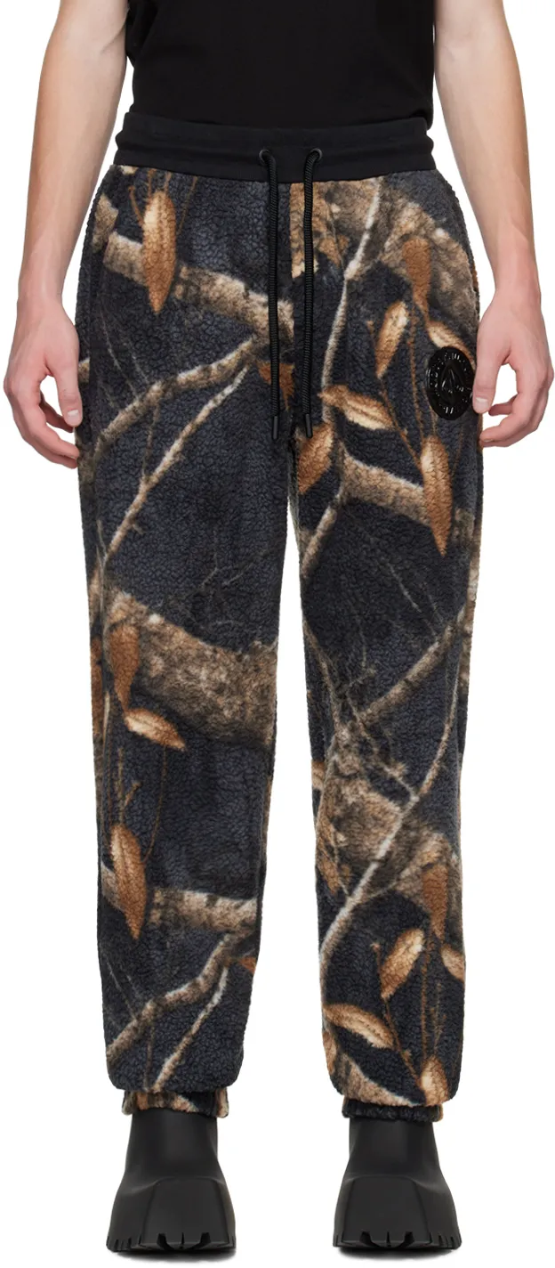 Graphic-Print Fleece Track Pants