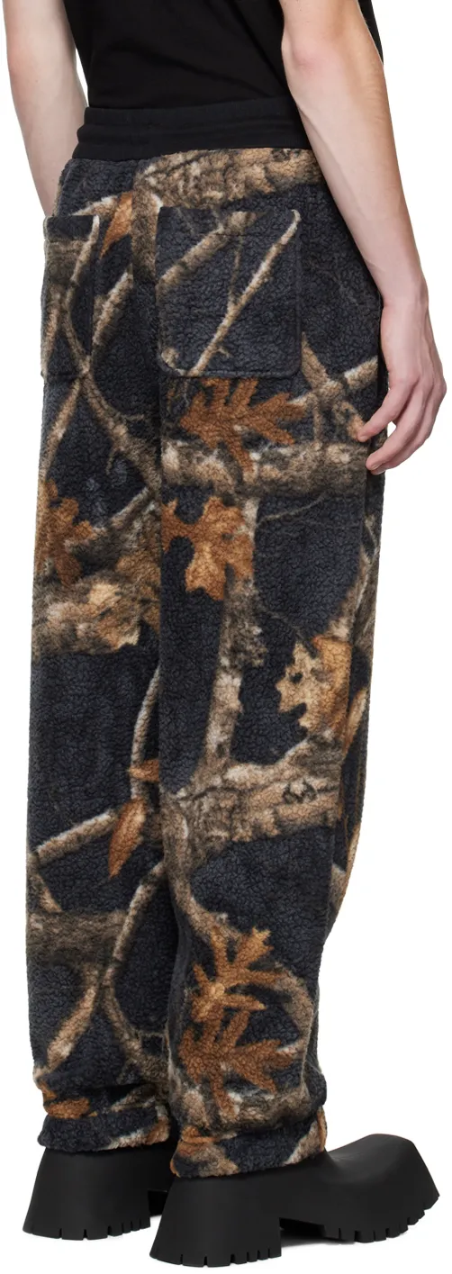 Graphic-Print Fleece Track Pants