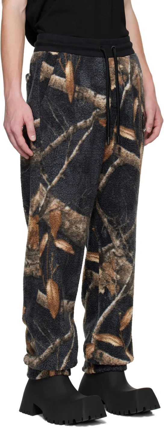 Graphic-Print Fleece Track Pants