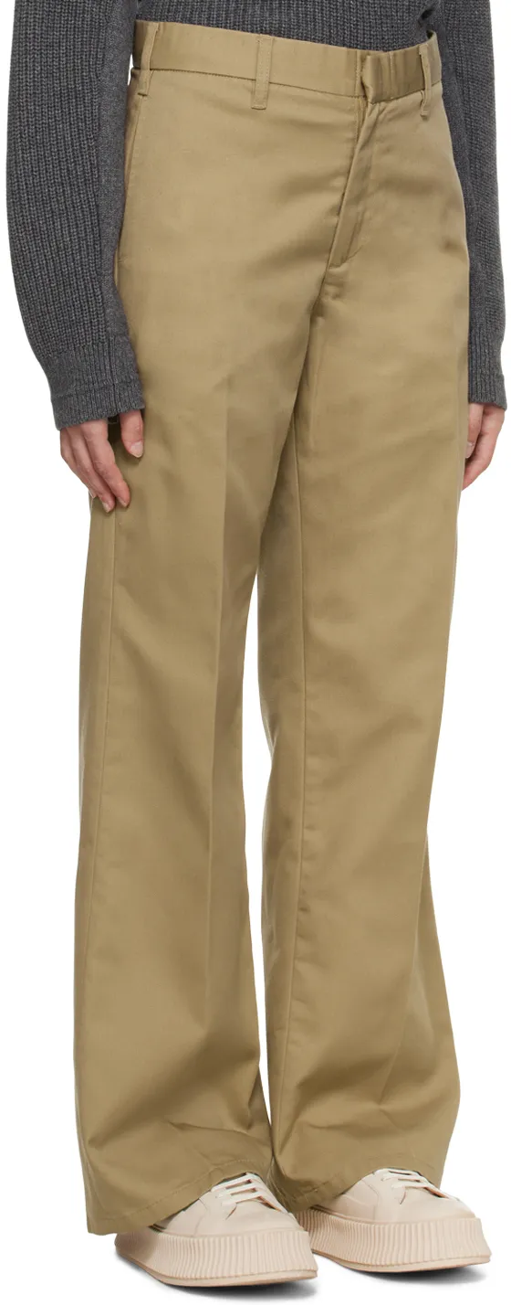 Wide-Leg Cut Trousers