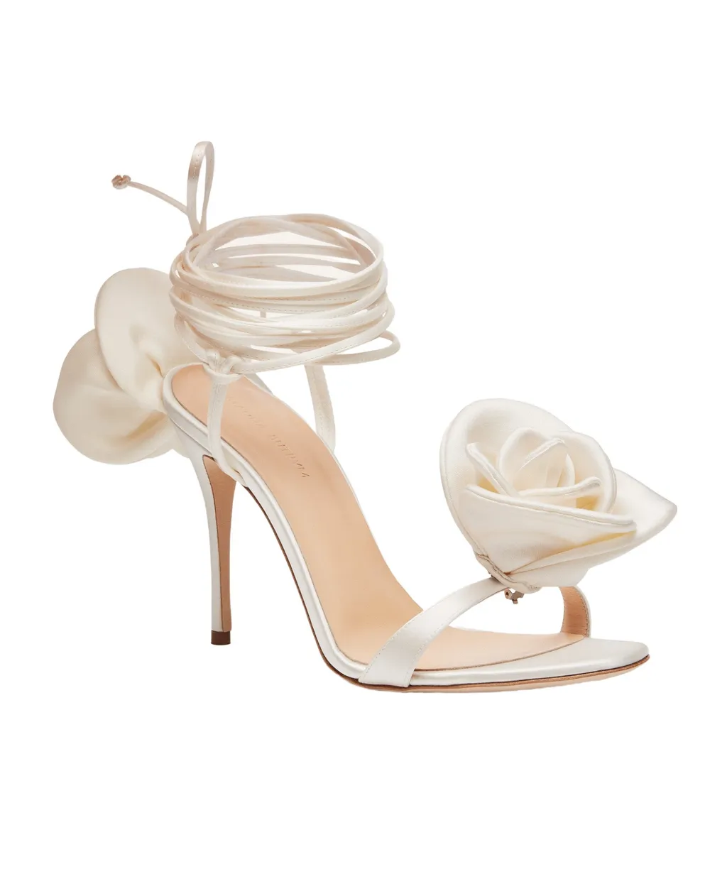 Magda Butrym Double Flower Heel Sandals