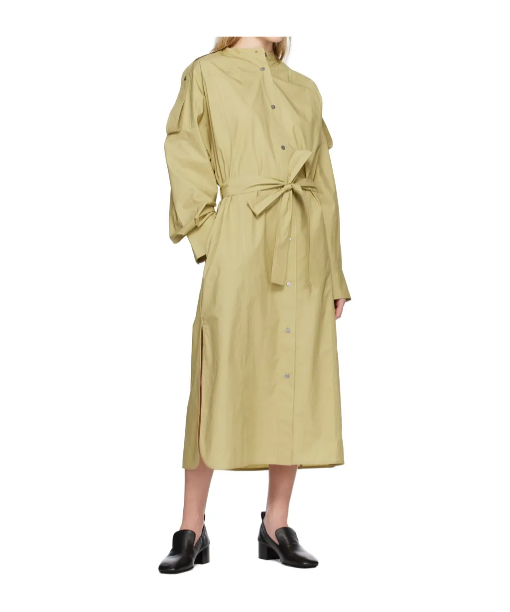 Itarsi Poplin Belted-Waist Dress