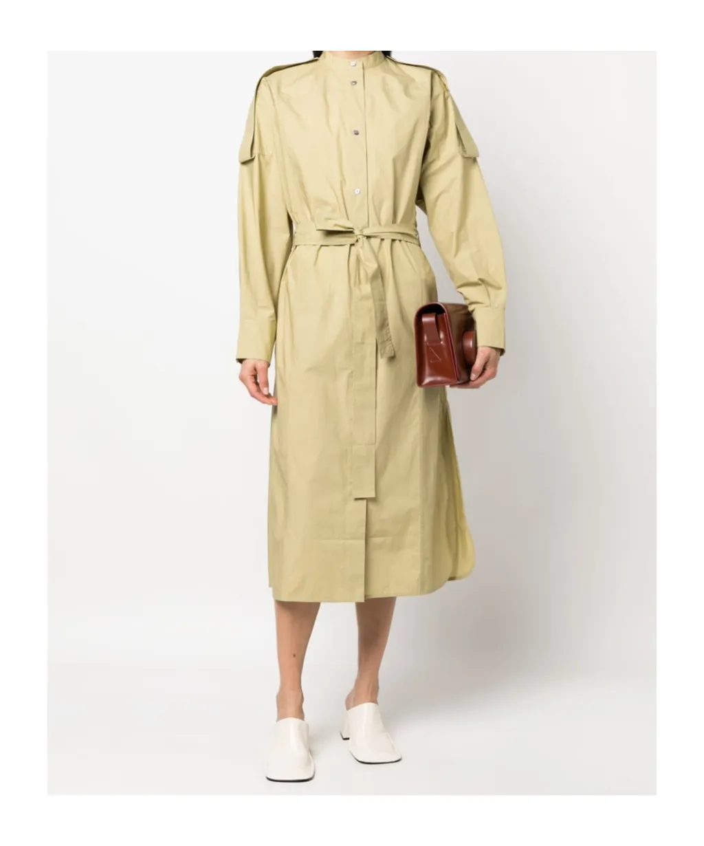Itarsi Poplin Belted-Waist Dress