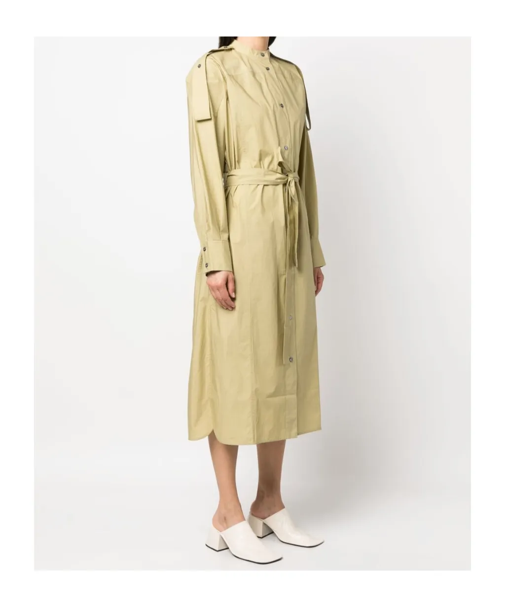 Itarsi Poplin Belted-Waist Dress