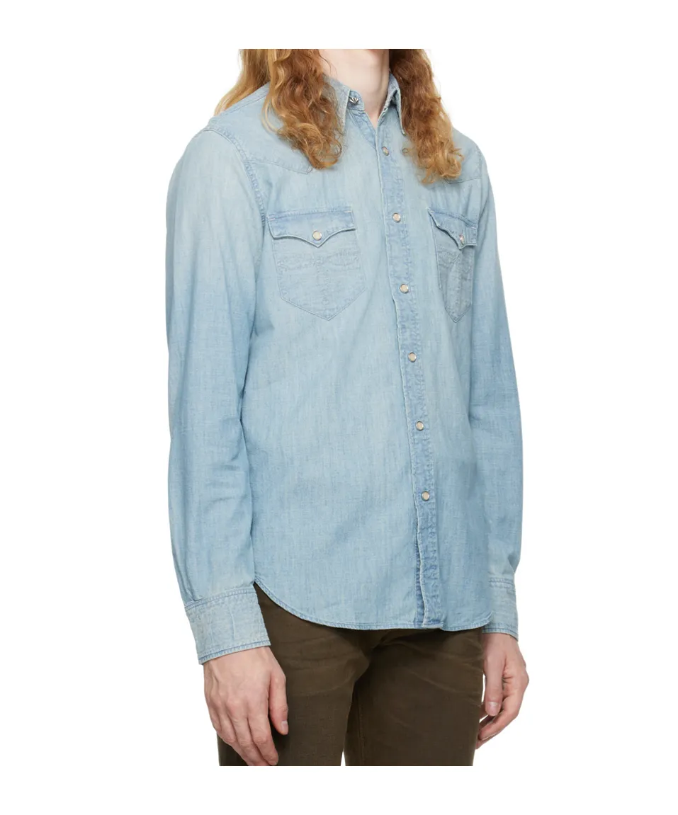 Classic Collar Denim Shirt